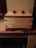 Tiger Maple & Mayan Walnut Keepsake/Jewelry Box 2 small