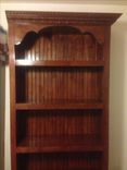 Large Ornate Pine Bookshelf/Cabinet (2 Part System) 3 small