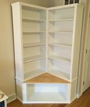 Corner Bookcase With Seat / Farmhouse / Rustic / Coastal / Cottage / Shabby Chic / Book Case 2 small