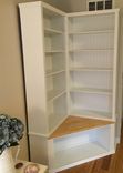 Corner Bookcase With Seat / Farmhouse / Rustic / Coastal / Cottage / Shabby Chic / Book Case 4 small