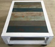 Industrial/Modern Reclaimed Wood Coffee Table 2 small