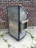 Rustic Industrial Hostess / Host / Wait Staff Station / Stand / Reception Desk In Weathered Grey 3 small