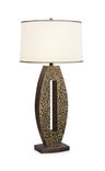 Hand Fabricated Full Bronze Needle Floor And Table Lamp Lamps 4 small
