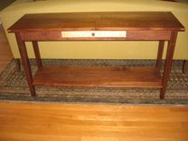 Walnut Sofa Table With Curly Maple Detail 3 small