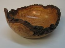 Natural Edge Cherry Burl Bowl 1 small