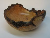 Natural Edge Cherry Burl Bowl 4 small