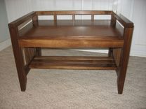 Walnut Arts & Crafts Bench 4 small
