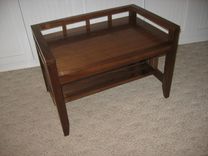 Walnut Arts & Crafts Bench 3 small