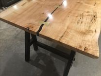 Single Slab Live Edge Maple Table 4 small