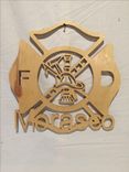 Maltese Cross Wood Cut Out With Your Name Embedded Into 1 small