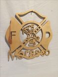 Maltese Cross Wood Cut Out With Your Name Embedded Into 4 small