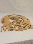 Maltese Cross Wood Cut Out With Your Name Embedded Into 5 small