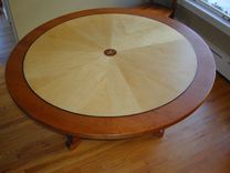 Cherry/Maple Veneered Dining Table 2 small