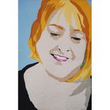 An Art Quilt Portrait: Portrait Of Chrystine 1 small