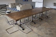 Industrial Style Conference Table 5 small