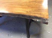 Live Edge Slab Tables, Custom Built, Metal And Wood Leg Options, Up To 8 Feet Long 2 small