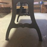 Light Wood Dining Table, Ready To Ship, Spalted Local Hard Maple, Cast Iron Legs 4 small