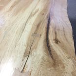 Light Wood Dining Table, Ready To Ship, Spalted Local Hard Maple, Cast Iron Legs 3 small
