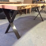 Centerpiece Dining Table, Local Cherry With No Stain, 8 Feet, Ready To Go 4 small