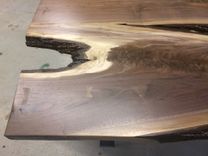 Live Edge Local Black Walnut Table With Some Bark And Interesting Shaping 2 small