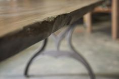 Live Edge Farm Style Table And Bench, Local Walnut 3 small