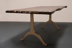 Live Edge Butternut Industrial Style Dining Table 3 small
