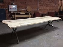Live Edge Dining Table, Local Spalted Hard Maple, 10 Fee Long, Ready To Ship 1 small