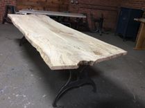 Live Edge Dining Table, Local Spalted Hard Maple, 10 Fee Long, Ready To Ship 2 small