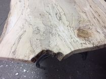 Live Edge Dining Table, Local Spalted Hard Maple, 10 Fee Long, Ready To Ship 3 small