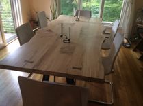 Live Edge Dining Table, Local Spalted Hard Maple 3 small