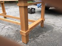 Cherry Dining Or Conference Table, Custom=Made 6 small