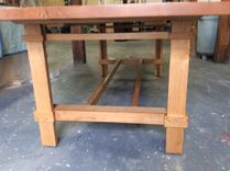 Cherry Dining Or Conference Table, Custom=Made 4 small