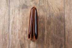 The Slider - Minimalist Wallet Card Holder In Kodiak Oil Tanned Cowhide Leather, Free Ship In U.S.A. 3 small