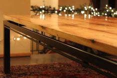 Reclaimed Lumber And Steel Dining Table 5 small