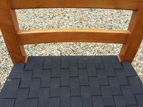 Shaker Chair Set, Curly Cherry, Handmade, Black Shaker Tape Seats 6 small