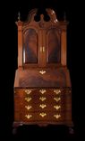 Secretary Desk, Upper Bookcase, Solid Mahogany 1 small
