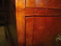 Chest, Oxbow, 4 Drawers, Curly Cherry 5 small