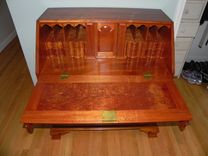 Penn. Desk, Solid Mahogany, 4 Drawers, Hand Cut Dovetails 3 small