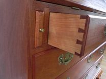 Penn. Desk, Solid Mahogany, 4 Drawers, Hand Cut Dovetails 6 small