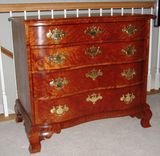 Chest, Oxbow, 4 Drawers, Curly Cherry 1 small