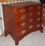 Chest, Oxbow, 4 Drawers, Curly Cherry 2 small
