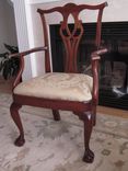 Side And Arm Chair, Chippendale, Townsend Style, Mahogany 6 small