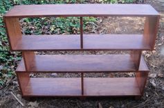 Custom Bookcase Or Room Divider Made With Solid Cherry In Mid Century Style 1 small