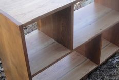 Mr2 Custom Solid Cherry Contemporary Bookcase With Tapered Feet 2 small