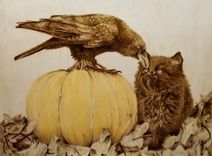New Year, New Friend - Pyrography Wood Burning Wall Art 1 small