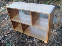 Mr2 Custom Solid Cherry Contemporary Bookcase With Tapered Feet 4 small