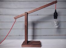 Modern Walnut Desk Lamp 2 small