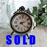 Courtly Clock Hand Painted Checks Clock Checkered Decor 1 small