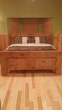 Oak Custom Made King Bed 2 small