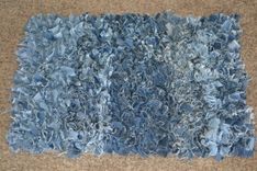 Shaggy Upcycled T-Shirt Decorative Rug 2 small